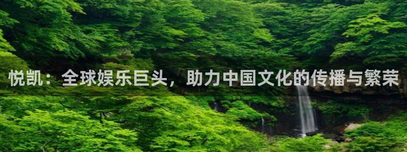 旺财28能退款吗：悦凯：全球娱乐巨头，助力中国文化的传播与繁荣